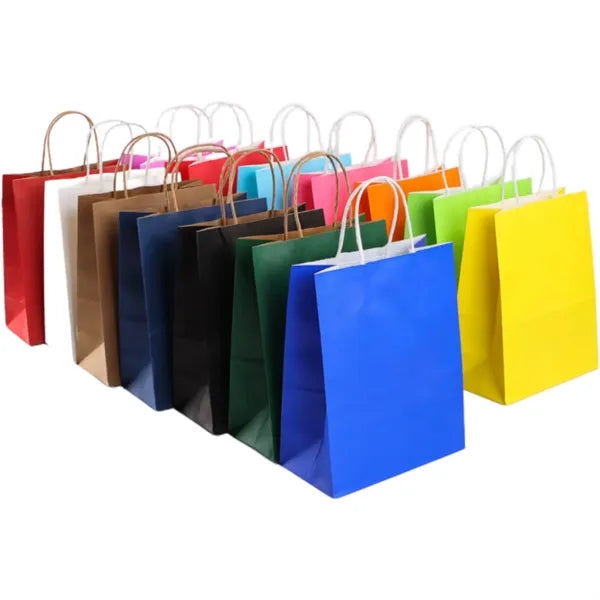 Coloured Paper Bags with Handle