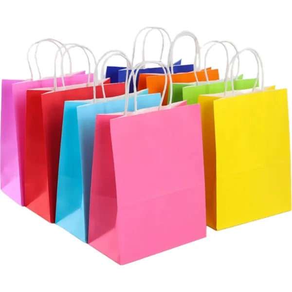 Coloured Paper Bags with Handle