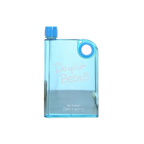 Portable A5 Notebook Ring Flat Water Bottle