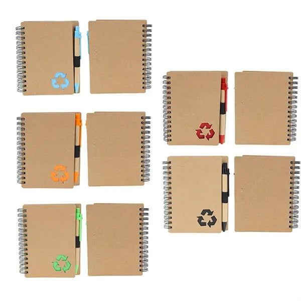Mini Spiral Notebook with Pen
