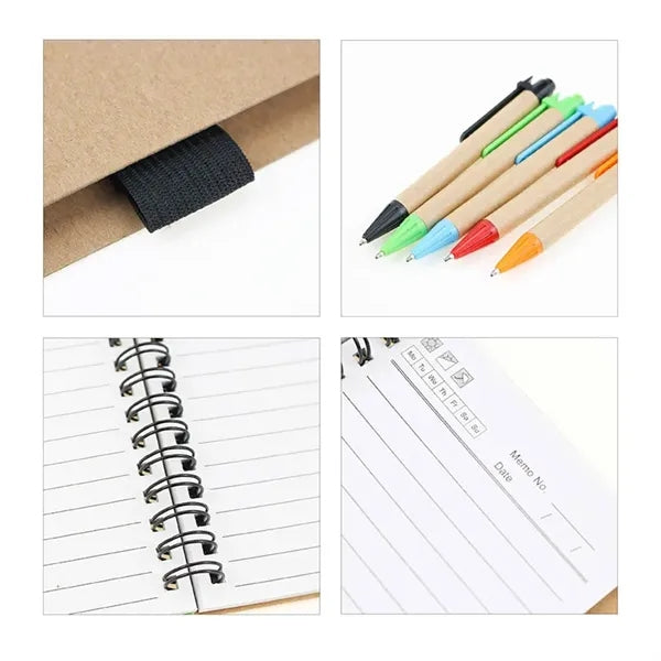 Mini Spiral Notebook with Pen