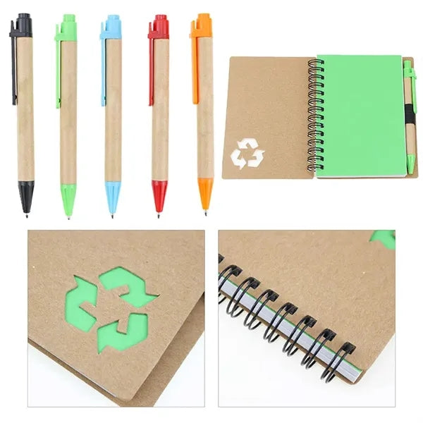 Mini Spiral Notebook with Pen