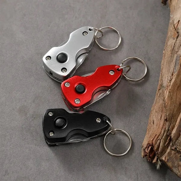 Key Ring Multi-Tool with LED Flashlight