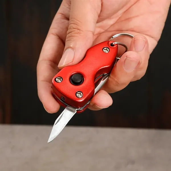 Key Ring Multi-Tool with LED Flashlight