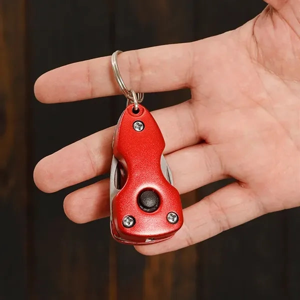 Key Ring Multi-Tool with LED Flashlight