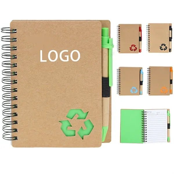 Mini Spiral Notebook with Pen