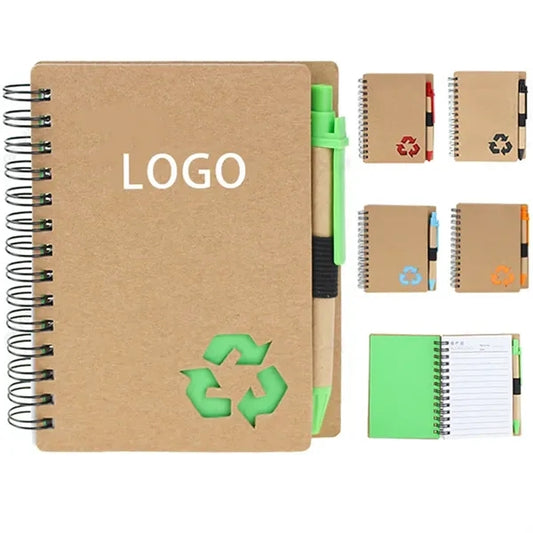 Mini Spiral Notebook with Pen