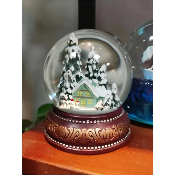 4 inch Custom Crystal Snow Globe