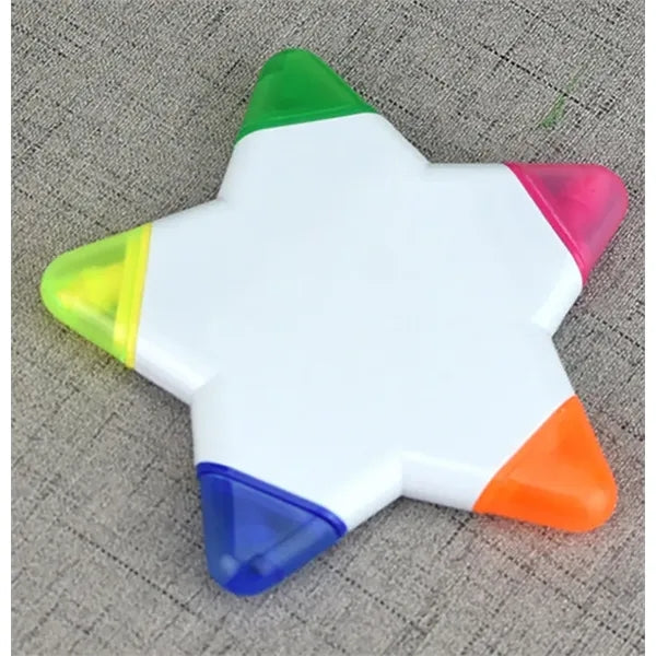 5 Colors Star Shaped Highlighter Pen