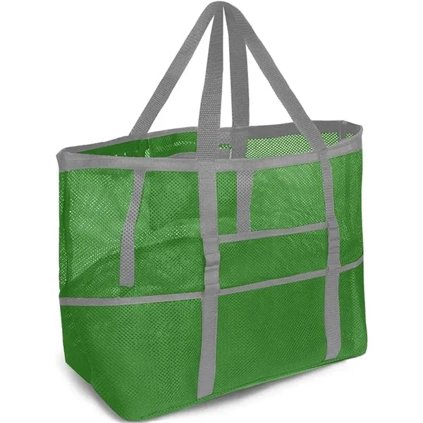 8 Pockets Mesh Beach Tote Bag