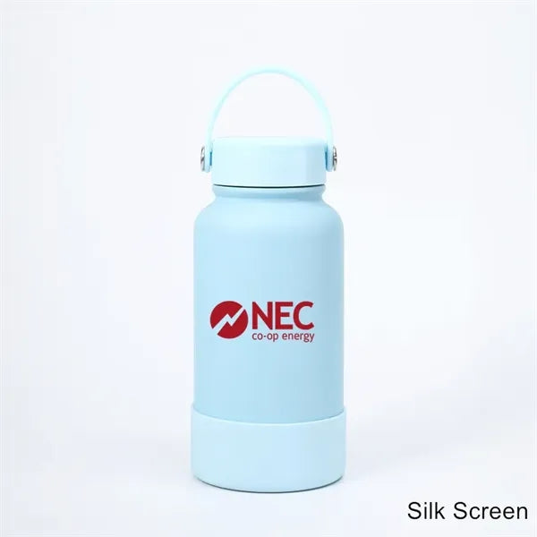 40 oz Insulated Water Bottle with Handle Lid and Rubber Boot