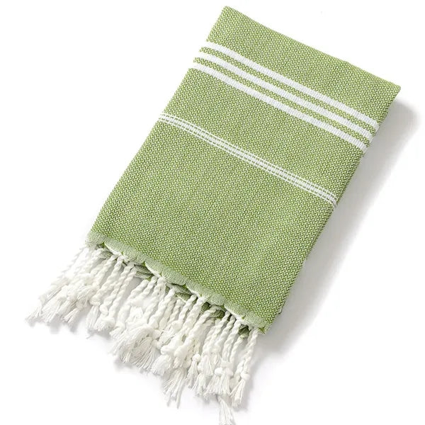 Large Absorbent Cotton Wrap Turkish Tassel Beach Towel