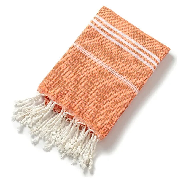 Large Absorbent Cotton Wrap Turkish Tassel Beach Towel