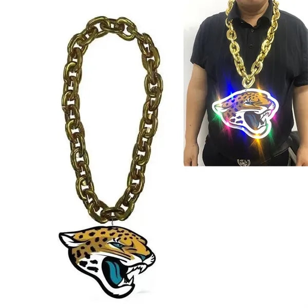 3D Foam Chain Necklace With Light