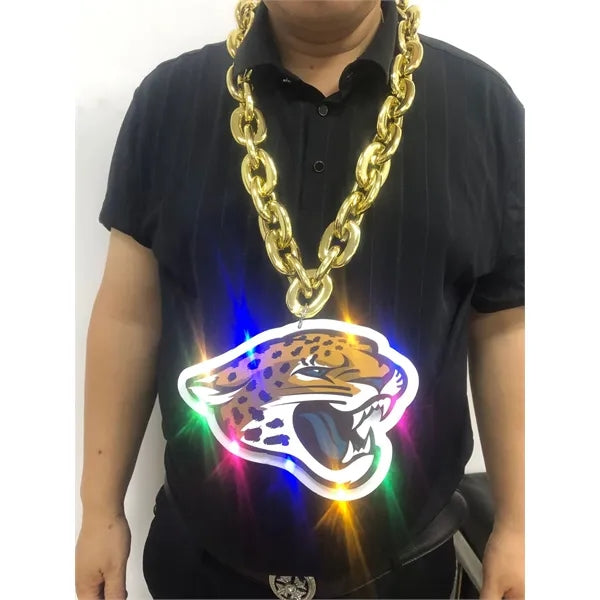 3D Foam Chain Necklace With Light