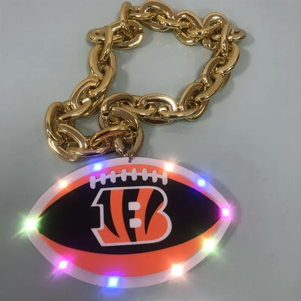 3D Foam Chain Necklace With Light