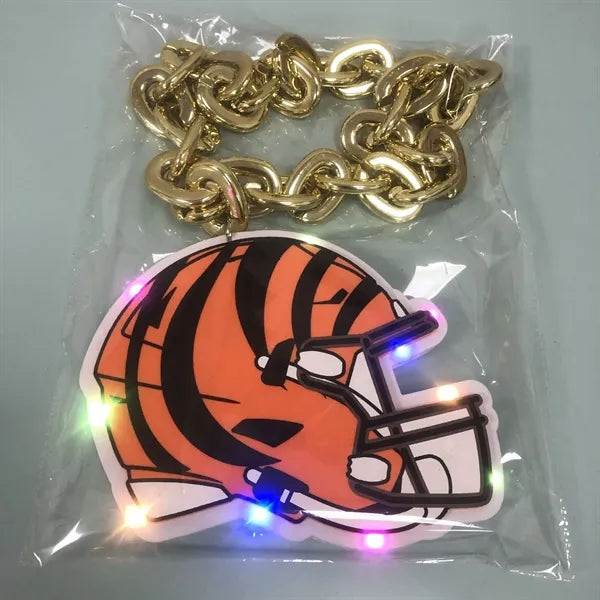 3D Foam Chain Necklace With Light