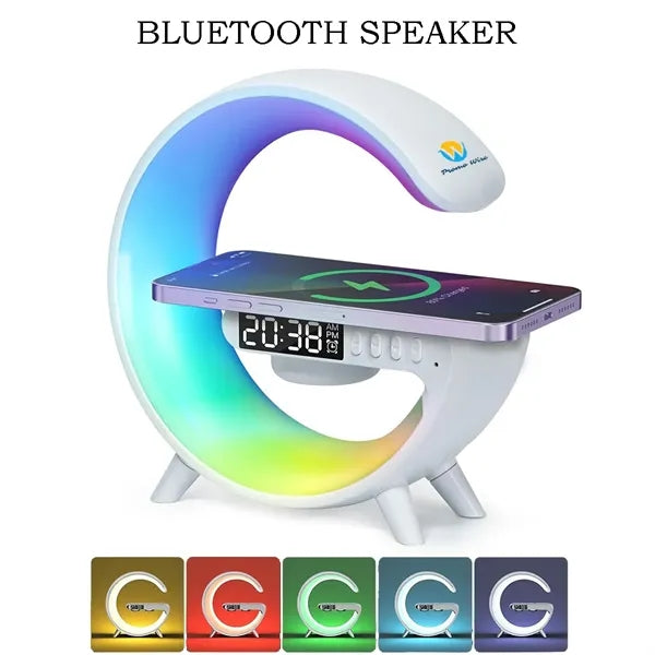 Bluetooth Speaker With Wireless Charging And RGB LED Lights