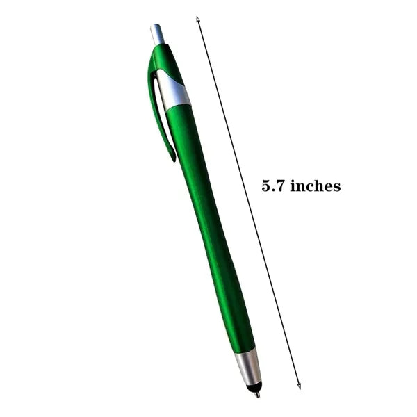 2-in-1 Click Action Matte Finish Ballpoint Pen With Stylus