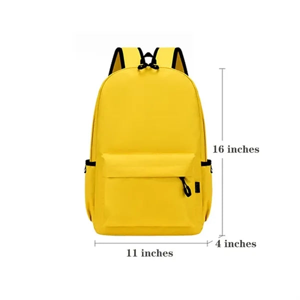 Polyester College High School Laptop Backpack Casual Daypack