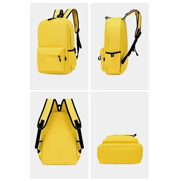 Polyester College High School Laptop Backpack Casual Daypack