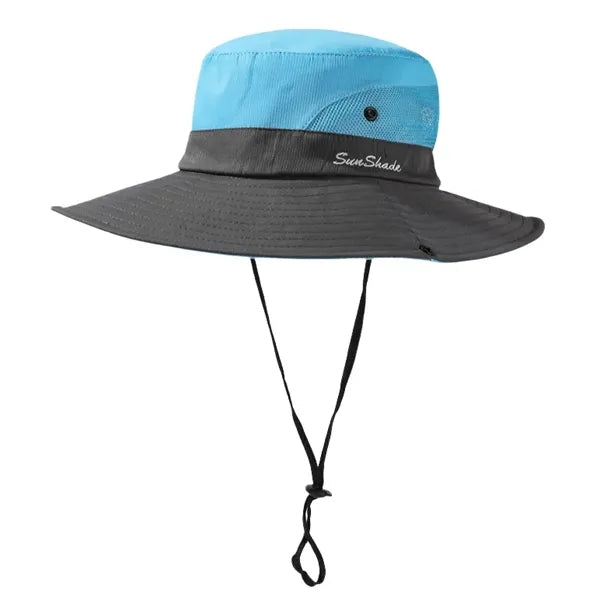 Unisex Fashion Color Blocking Sun Hat with Big Brim