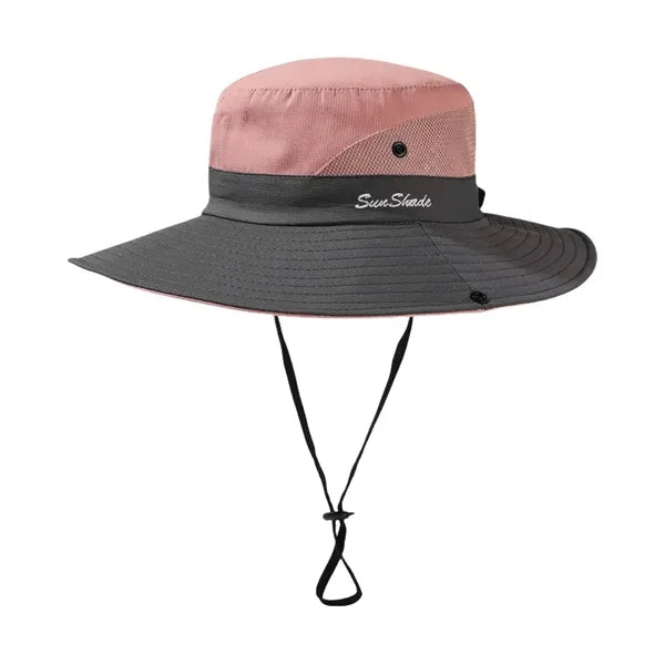 Unisex Fashion Color Blocking Sun Hat with Big Brim