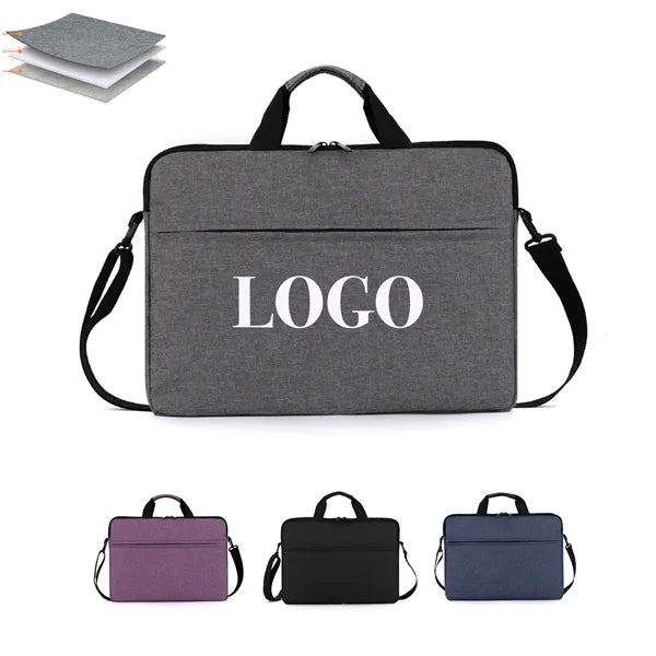 15.6" Waterproof Laptop Slim Handbag With Shoulder Strap