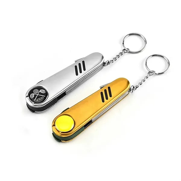7 In 1 Stainless Steel Pocket Golf Tool Kit