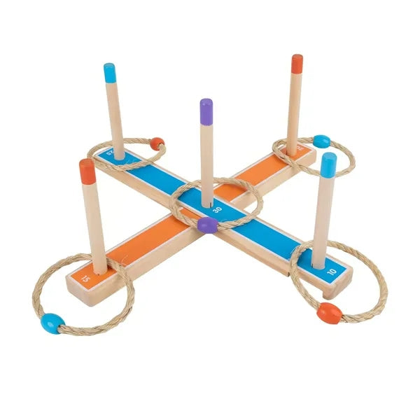 Wooden Ring Tossing for Kids