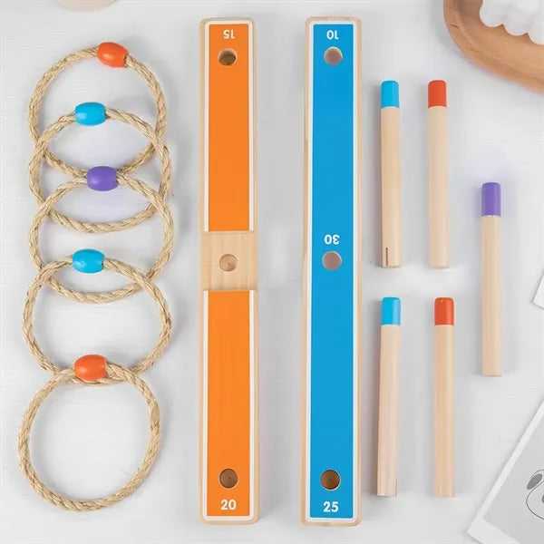 Wooden Ring Tossing for Kids