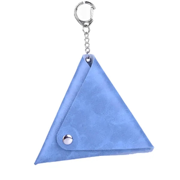 Triangle Mini Coin Pouch Keychain