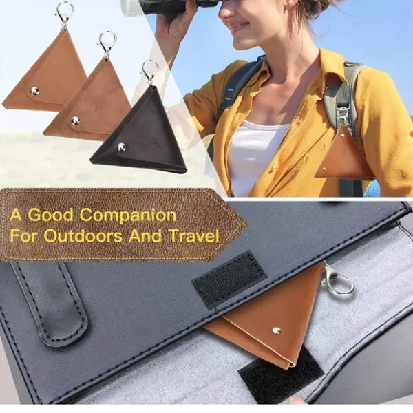 Triangle Mini Coin Pouch Keychain