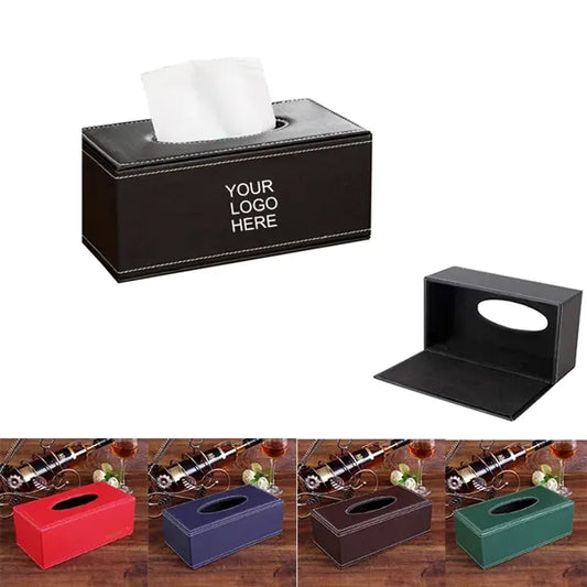 Black Rectangle Tissue Box Cover