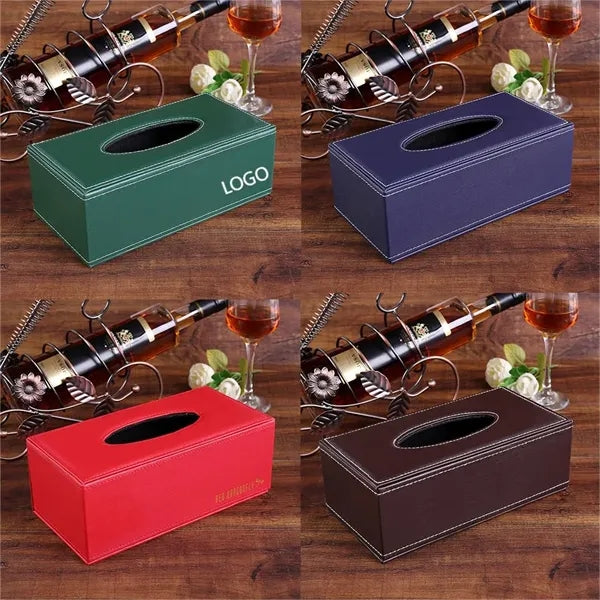 Black Rectangle Tissue Box Cover