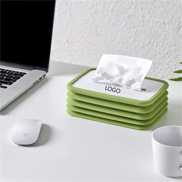 Silicone Foldable Tissue Box Cover
