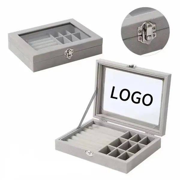 Glass Jewelry Box With Lid