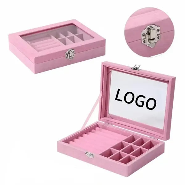 Glass Jewelry Box With Lid