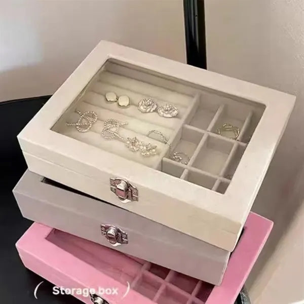 Glass Jewelry Box With Lid