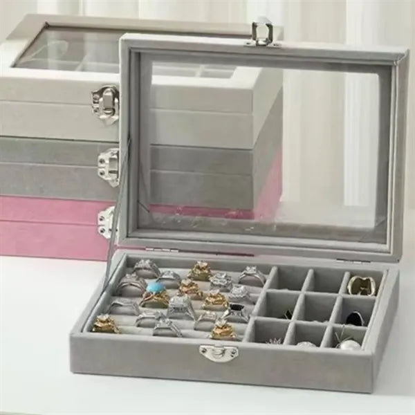 Glass Jewelry Box With Lid
