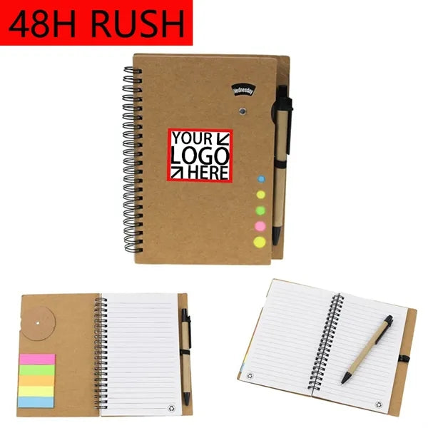 Environmental Spiral Notepad & Pen Sets