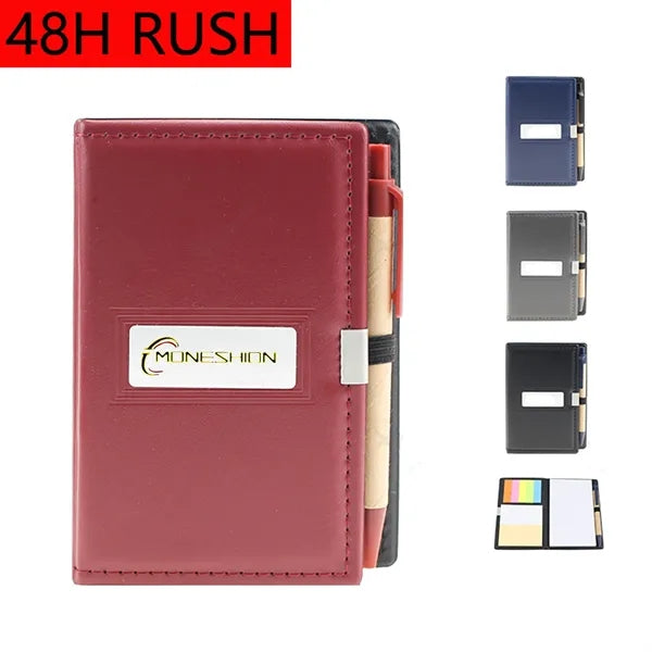 PVC Business Notepad Paper Barrel Pen Set