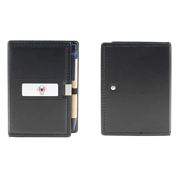 PVC Business Notepad Paper Barrel Pen Set