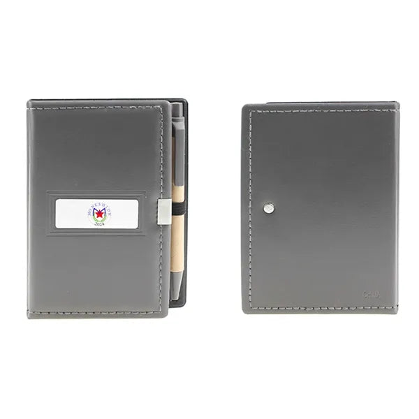 PVC Business Notepad Paper Barrel Pen Set