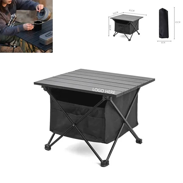 Aluminum Alloy Beach Folding Table with Carrying Pouch