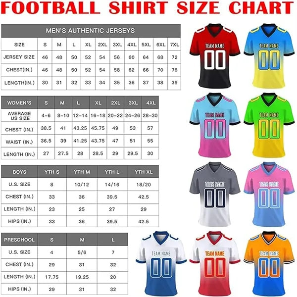 Full Color Sublimation Football Jersey Shirt