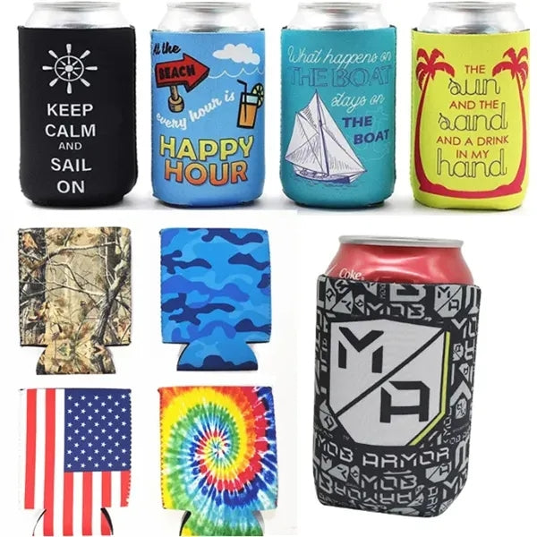 Full Color Beverage Can Cooler Cover