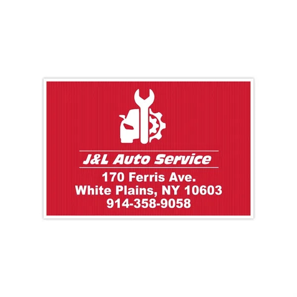 12" x 18" Yard Sign Corrugated Plastic