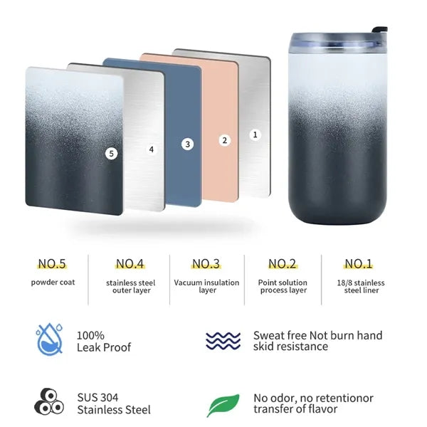 10 Oz. Gradient Color 304 Stainless Steel Insulated Cup