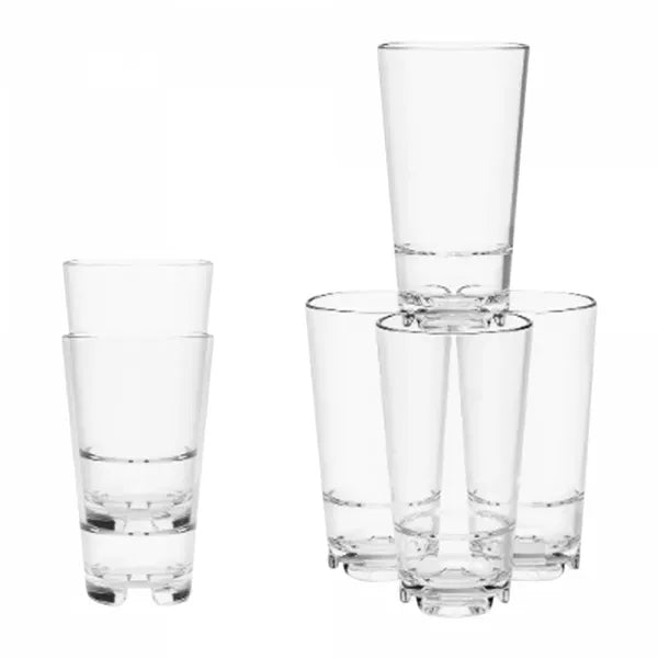 14oz. MS Plastic Stacking Tall Glass